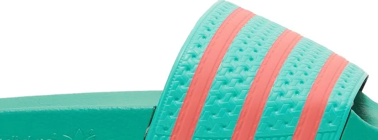 Adidas Adilette Slide 'Hi-Res Green Turbo' Sandals, Green