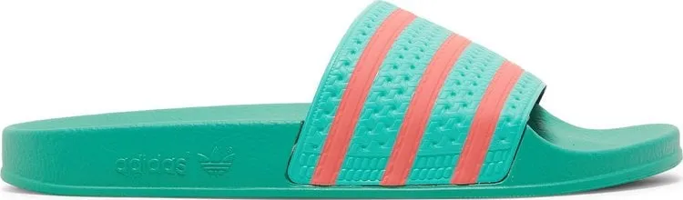 Adidas Adilette Slide 'Hi-Res Green Turbo' Sandals, Green