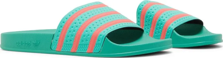 Adidas Adilette Slide 'Hi-Res Green Turbo' Sandals, Green