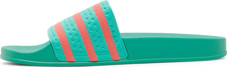 Adidas Adilette Slide 'Hi-Res Green Turbo' Sandals, Green