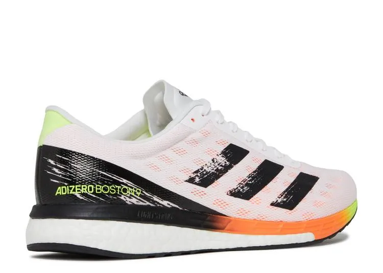 Adidas ADIZERO BOSTON 9 'WHITE SCREAMING ORANGE' sneakers, white