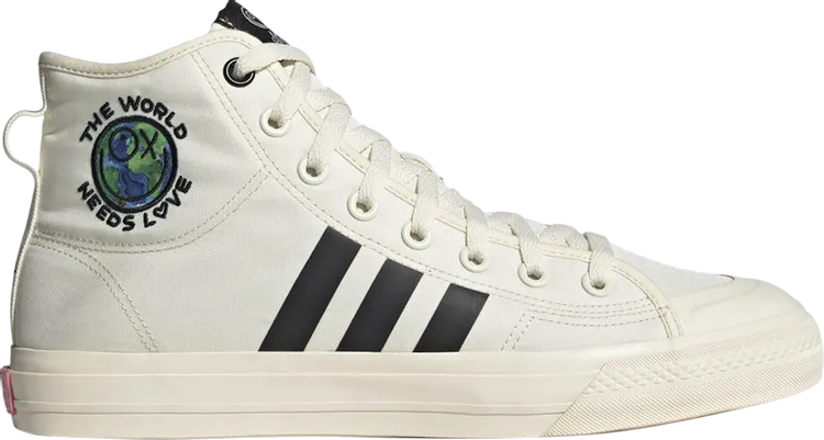 Adidas André Saraiva x Nizza Hi RF sneakers, white