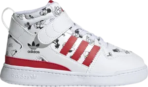 Adidas Disney x Forum 360 Mid J 'Mickey and Friends' Sneakers, Red