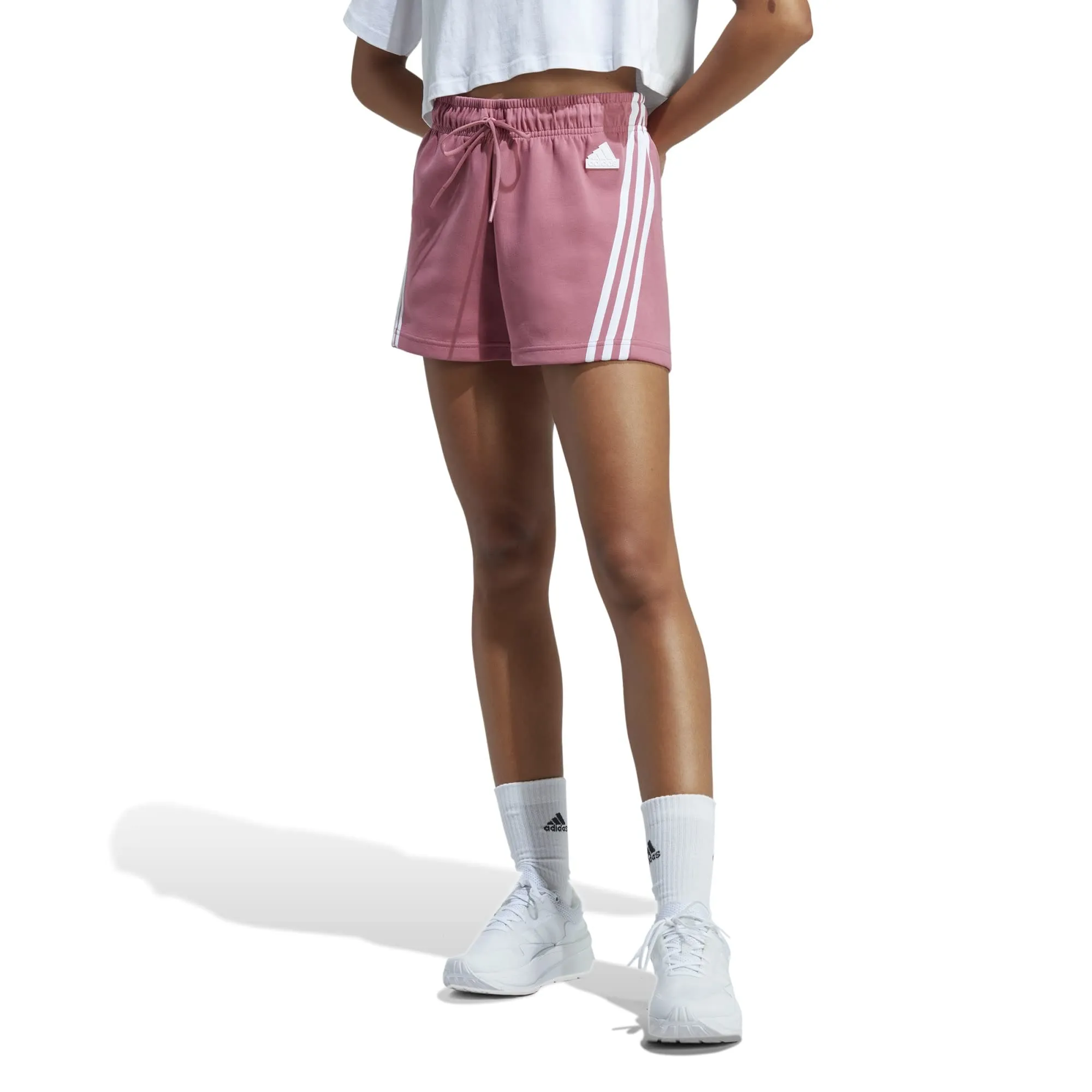 Adidas Future Icons 3 Stripes Women's Shorts, Pink