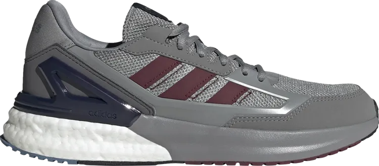 Adidas Nebzed Super Boost 'Grey Burgundy' sneakers, gray