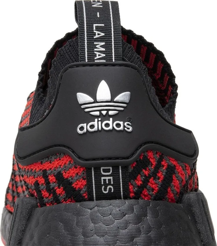 Adidas NMD_R1 Primeknit 'Collegiate Red' sneakers, red