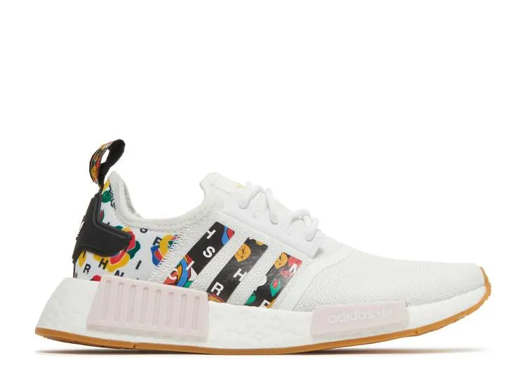 Adidas RICH MNISI X WMNS NMD_R1 'ROSES - WHITE' sneakers, white