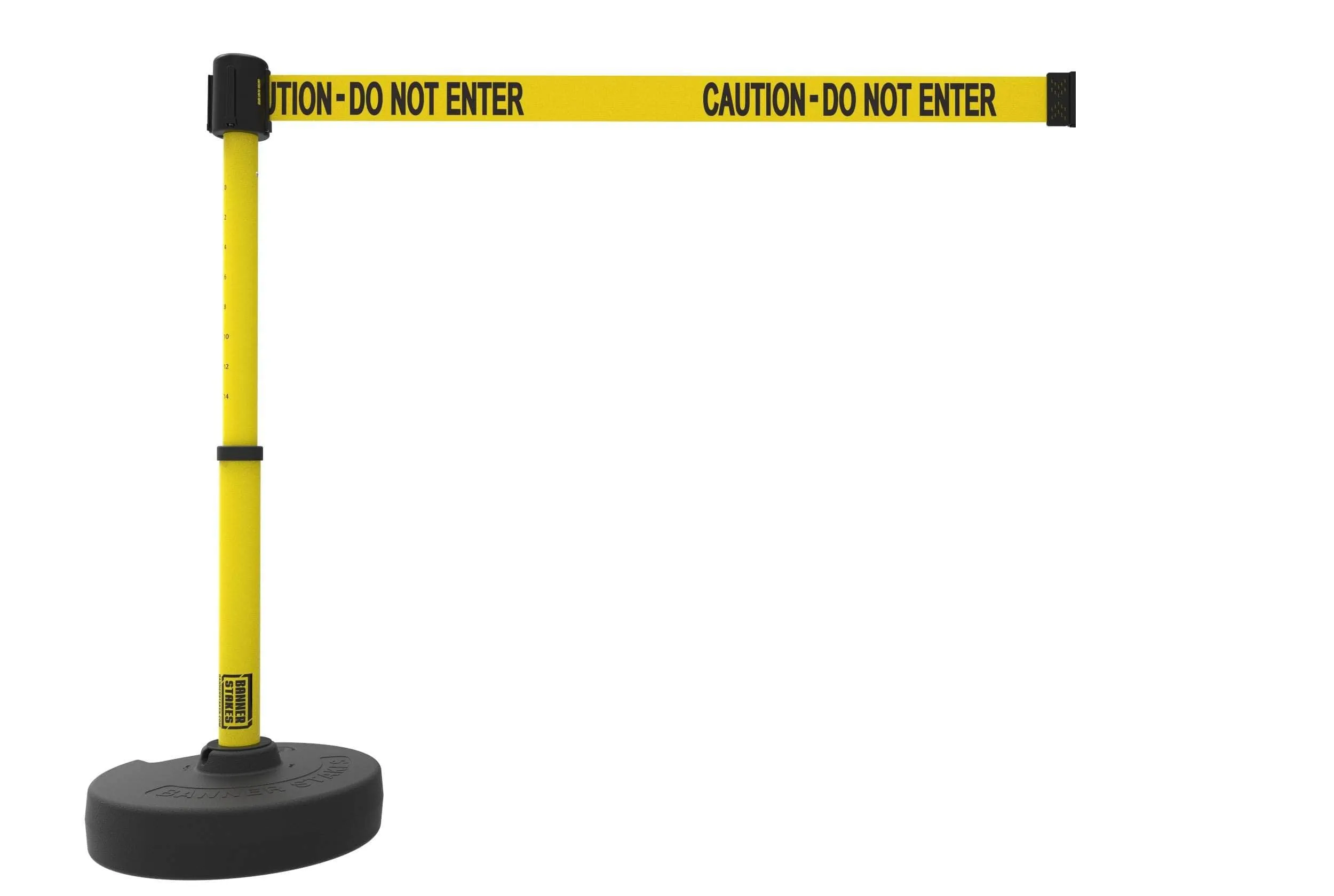 Banner Stakes PLUS Line Stanchion with 15 ft Belt Head, Stake, and Base