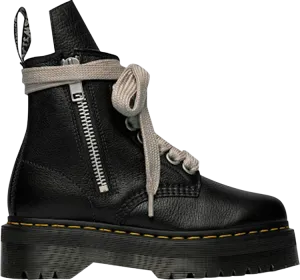 Boots Dr. Martens x Rick Owens Wmns Strobe 1460 Quad Sole Jumbo Lace Boot Black, black