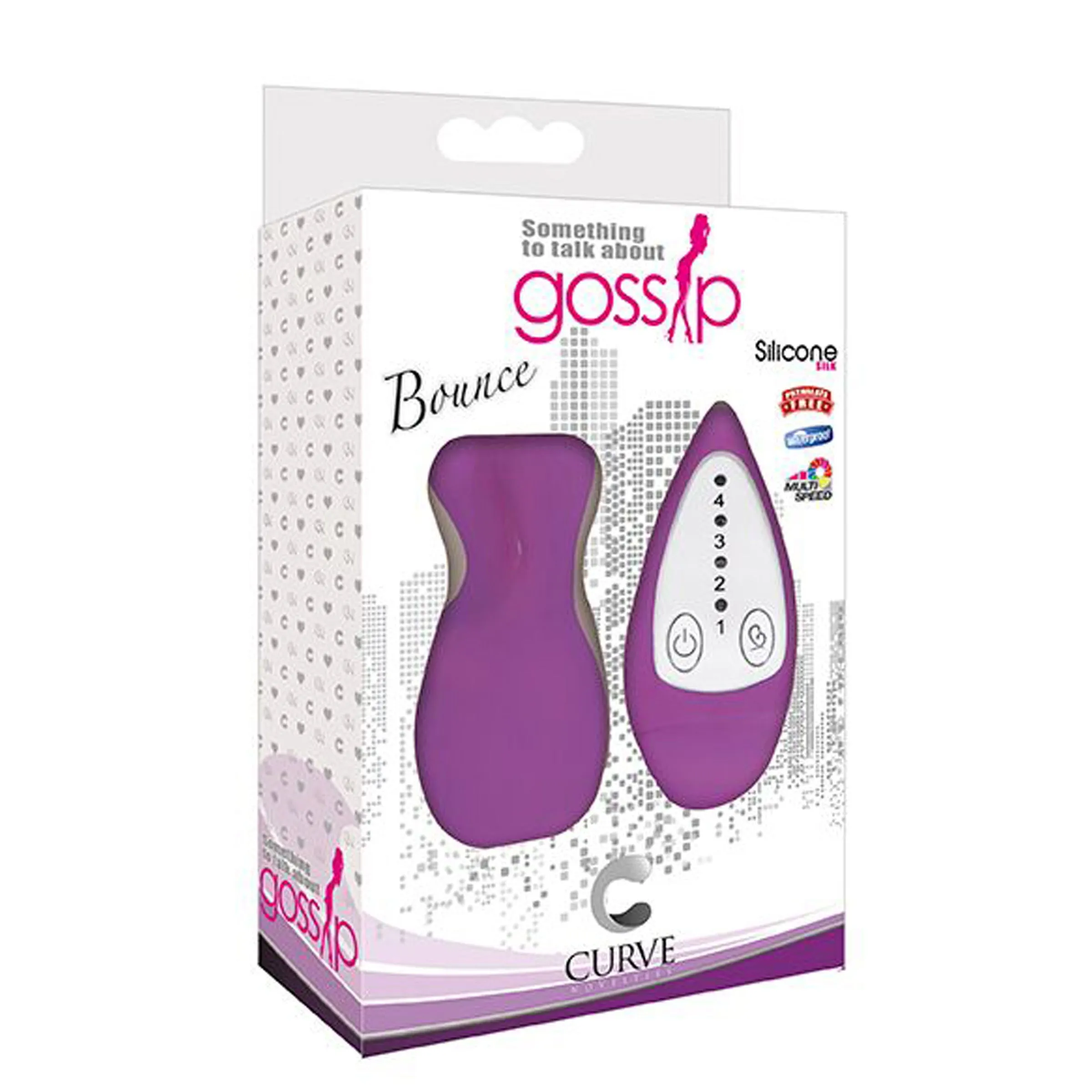 Bounce Silicone Bunny Bullet Vibe- Purple