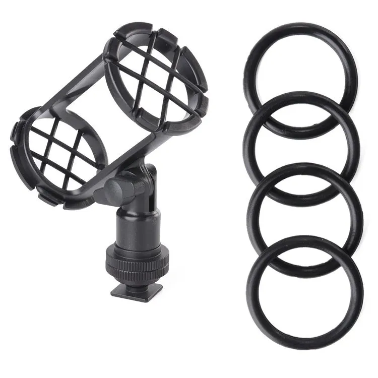 Boya BY-C04 Camera Video Microphone Shock Mount for Boya BY-BM6060 Rode NTG-1, NTG2, NTG-3, NTG-4 Audio Technica AT897, ATR6550 Sennheiser MKH-416, ME66/K6 MKE-600 Azden SGM-1X Sony ECM-CG50