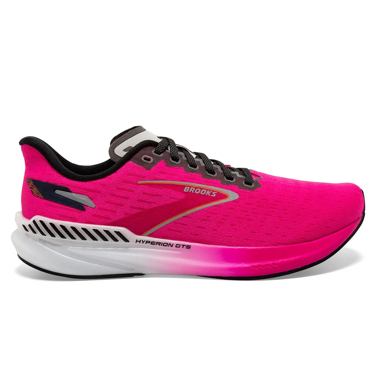 Brooks Hyperion GTS Womens | Pink Glo/green/black