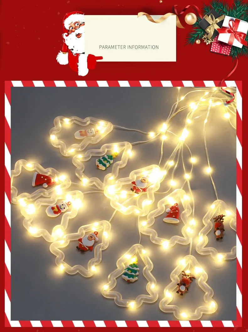 Bulk Christmas Window Lights Ornaments 118 Ft LED Xmas String Lights for Bedroom Xmas Tree Home Garden Decor Wholesale