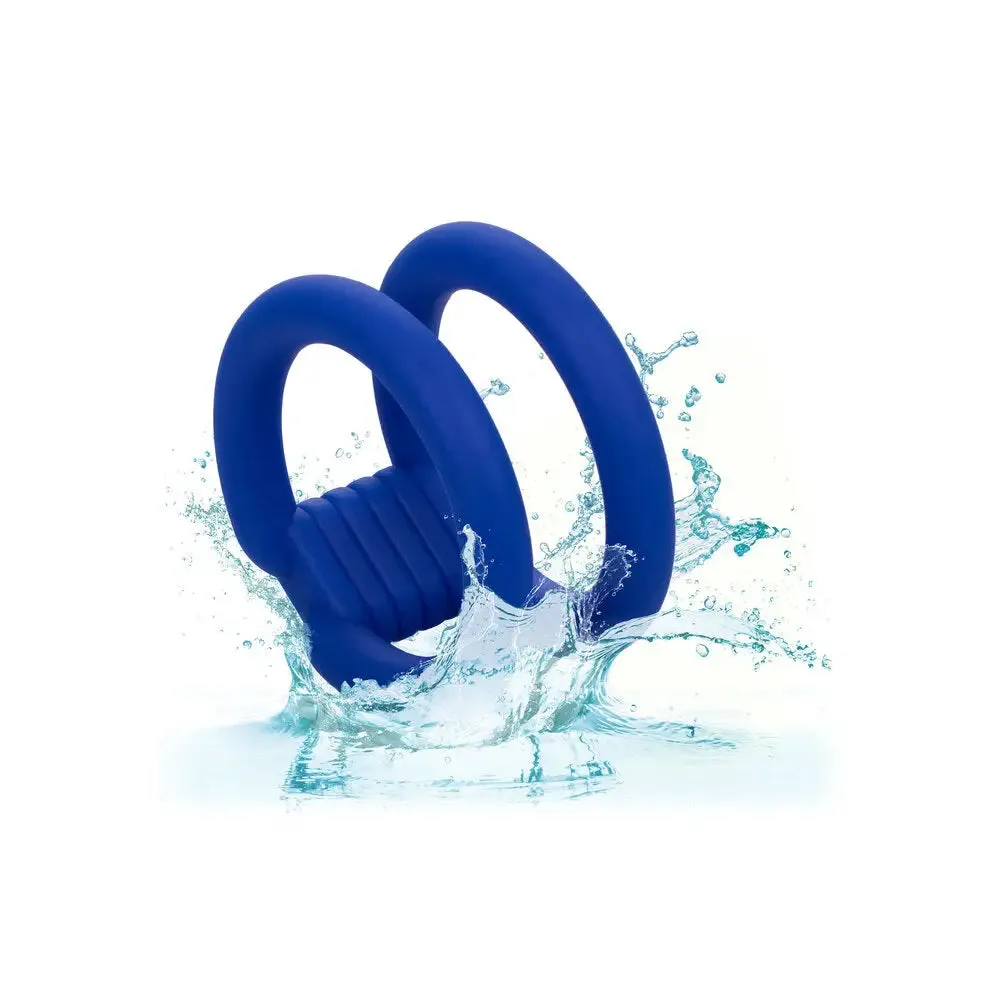 California Exotic Silicone Blue Waterproof Dual Cock Cage