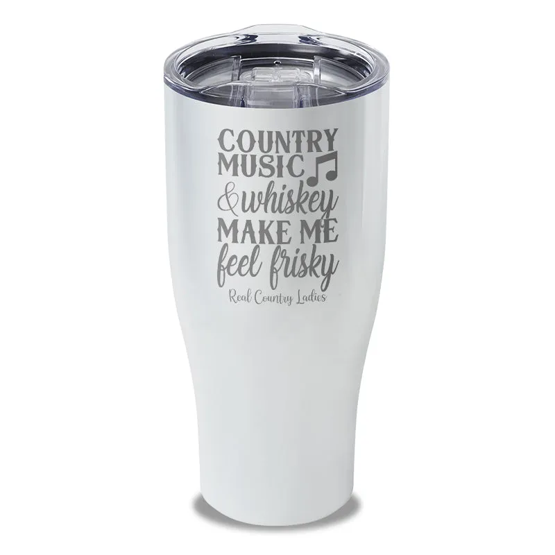 Country Music And Whiskey Laser Etched Tumbler