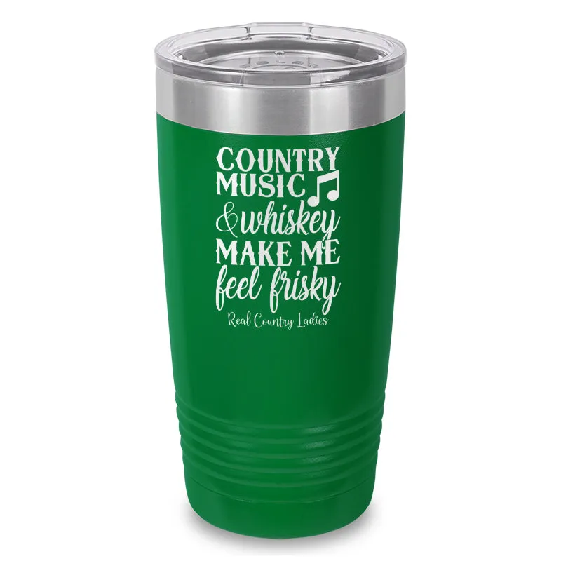 Country Music And Whiskey Laser Etched Tumbler