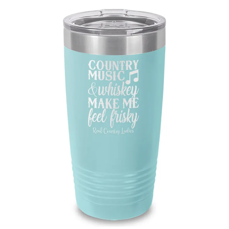 Country Music And Whiskey Laser Etched Tumbler