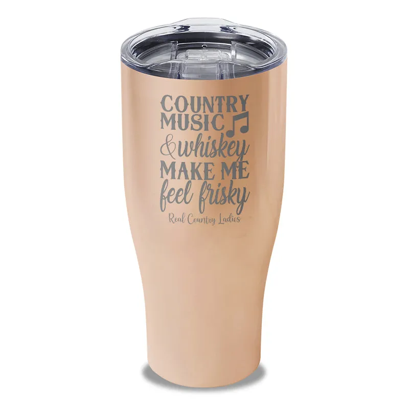 Country Music And Whiskey Laser Etched Tumbler