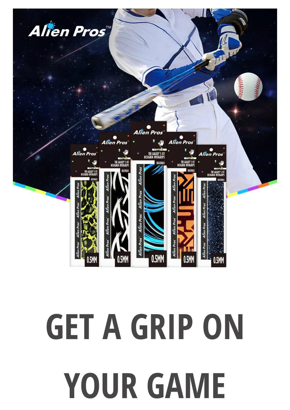 CUBIC Alien Pros Super X0.5 Baseball grips