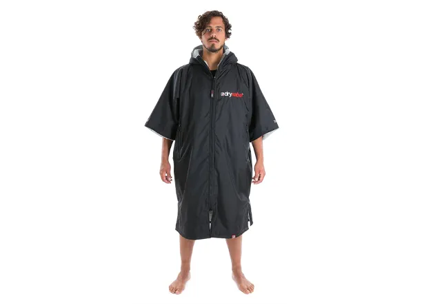 Dryrobe Advance Short Sleeve Medium - Black/Grey, Black/Blue, Black/Pink