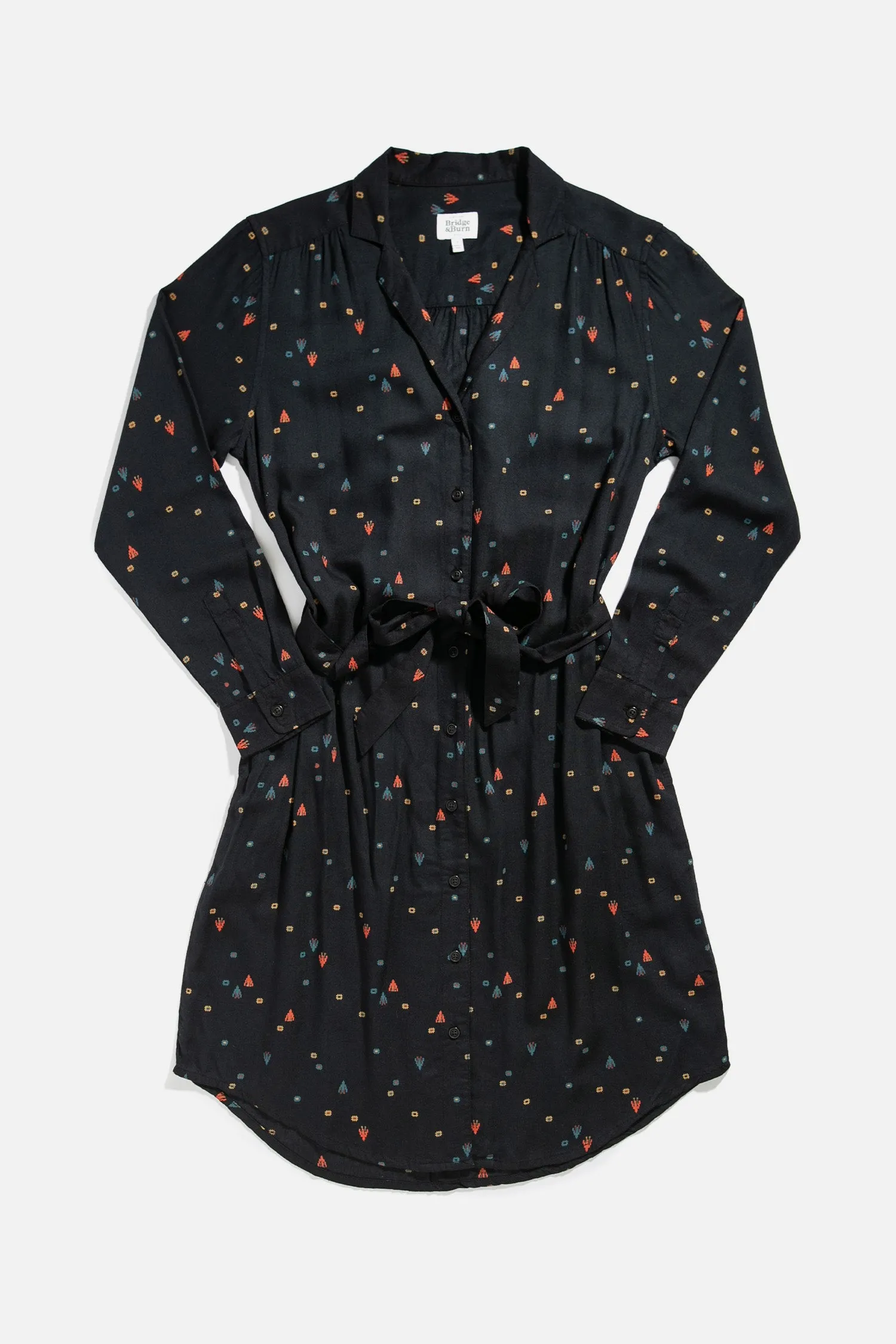 Emery Shirt Dress / Artifact Print