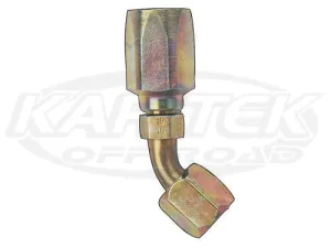 Fragola AN -10 Steel Power Steering High Pressure 45 Degree Bent Tube Hose Ends