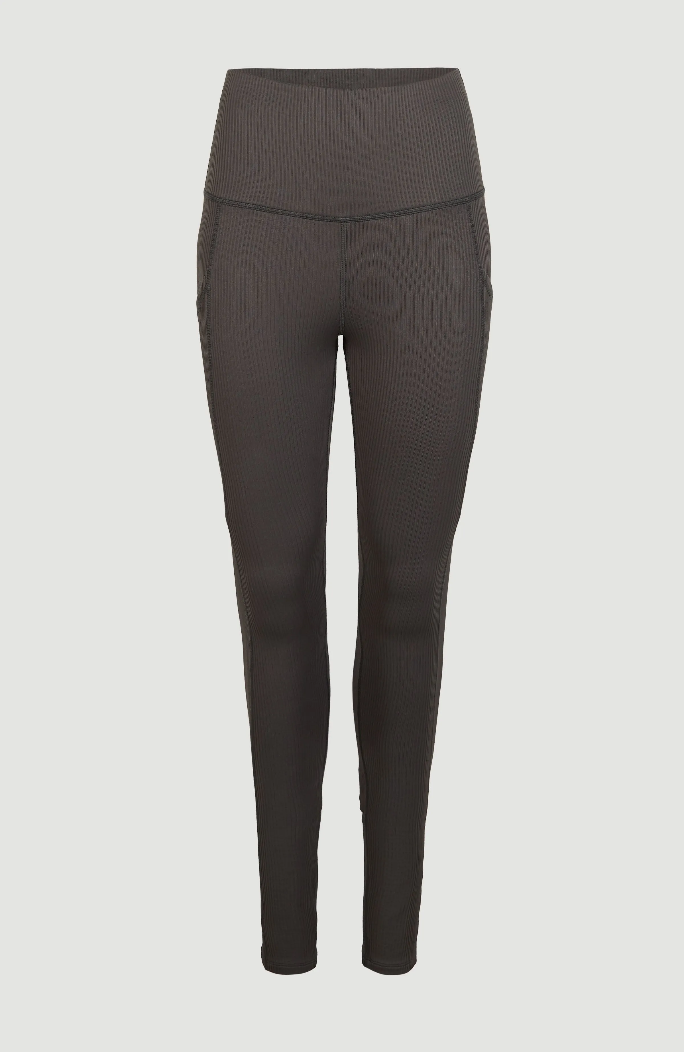 Hike Rib High Waist Legging | Raven