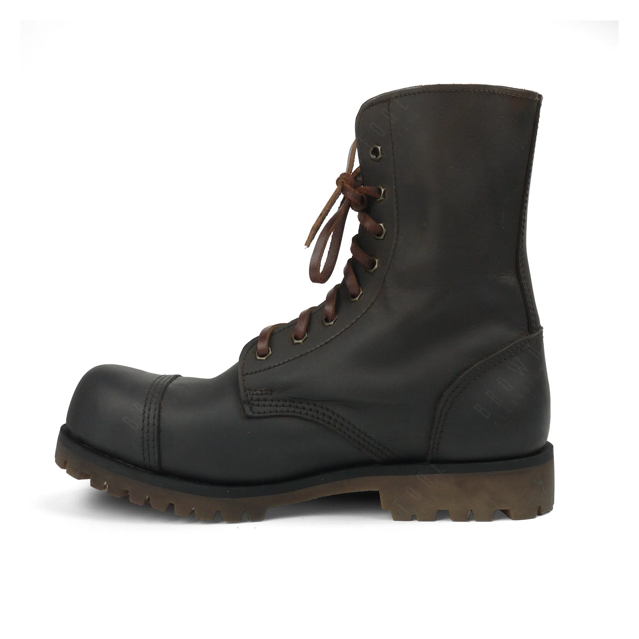 Industrial British Steel Cap Leather Boots High Cut