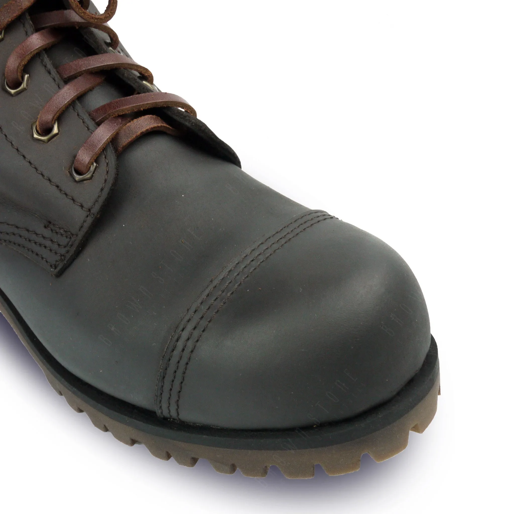 Industrial British Steel Cap Leather Boots High Cut