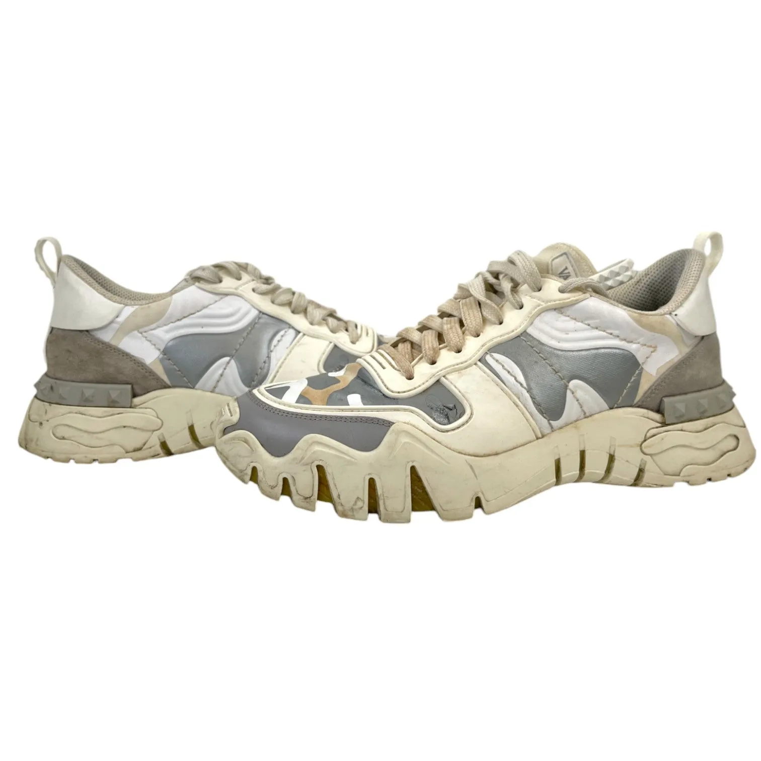 Men's Camouflage Low Trainers White Size EU 41.5 / UK 7.5