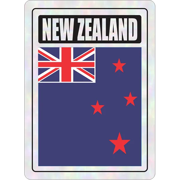 New Zealand Prismatic Hologram Car Decal Sticker