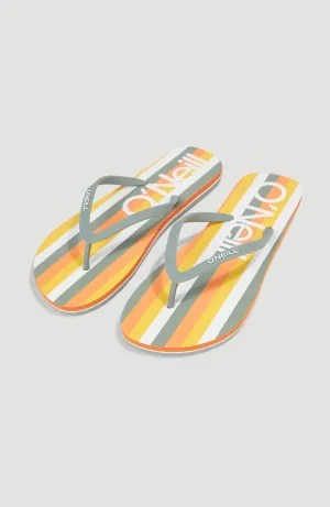 Profile Graphic Sandals | Orange Multistripe