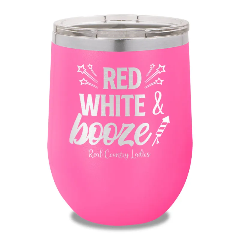 Red White And Booze 12oz Stemless Wine Cup