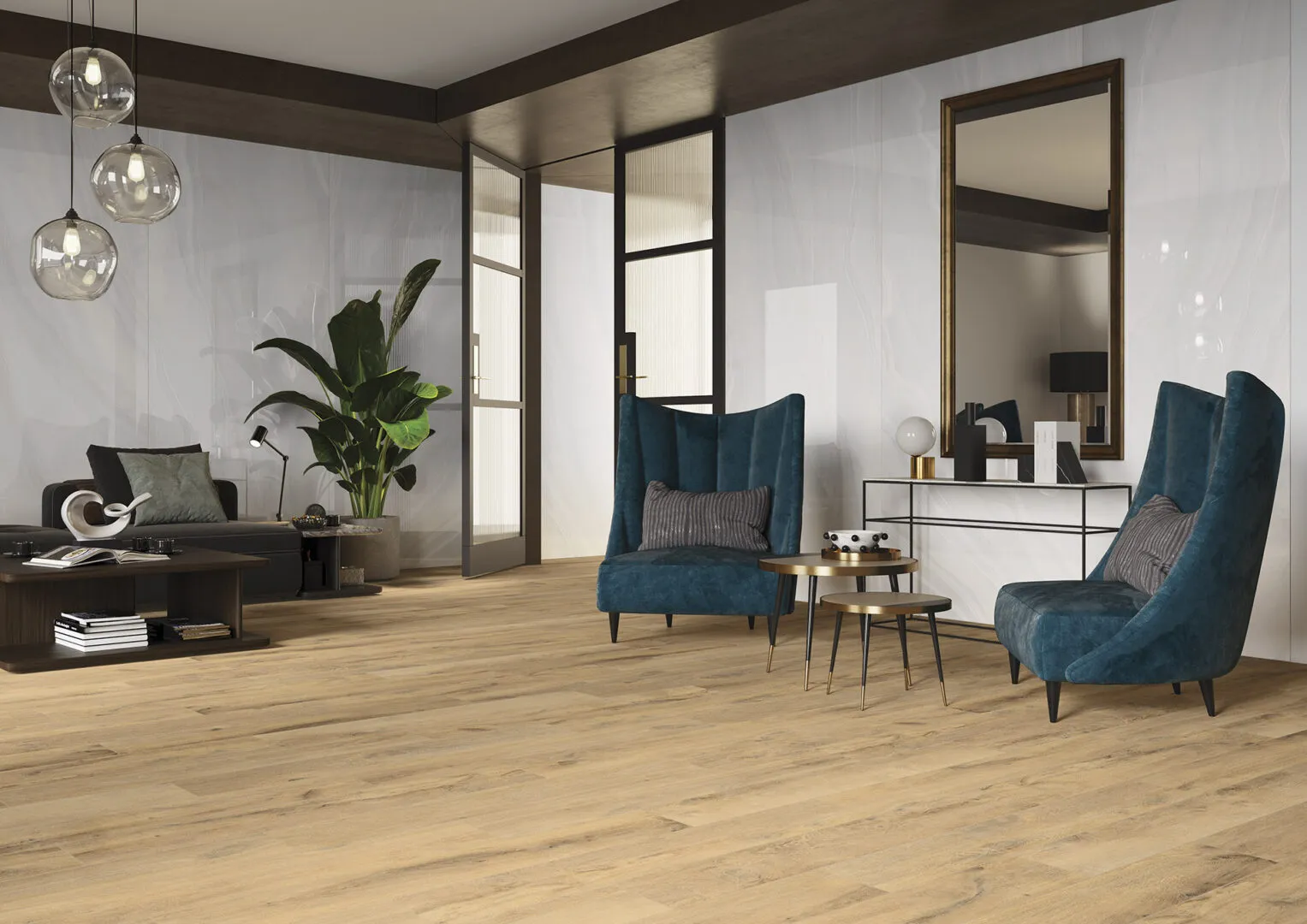 San Pedro Wood Look Beige Tile 8x48 Rectified Porcelain Floor and Wall for Interior or Exterior