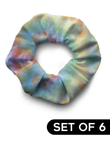 Scrunchie - Tie Dye Pastel Set of 6