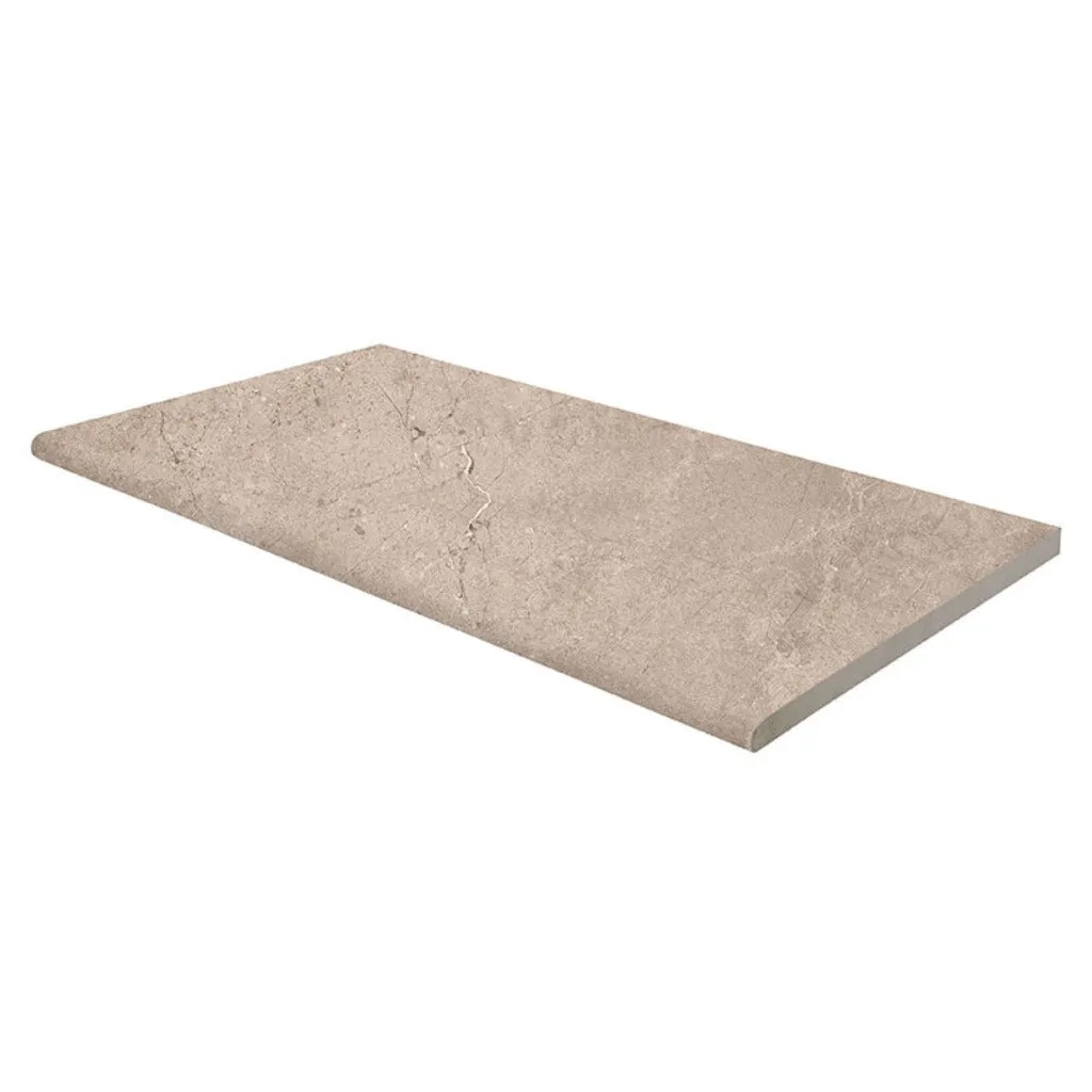 Soreno Taupe, 13" x 24" - 2CM Eased Porcelain Pool Coping