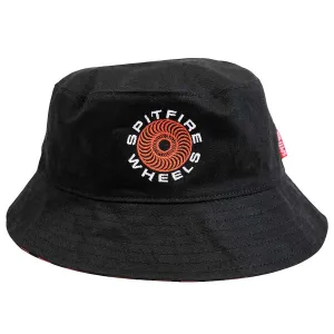 Spitfire Classic 87 Swirl Reversible Bucket Hat - Black/Red