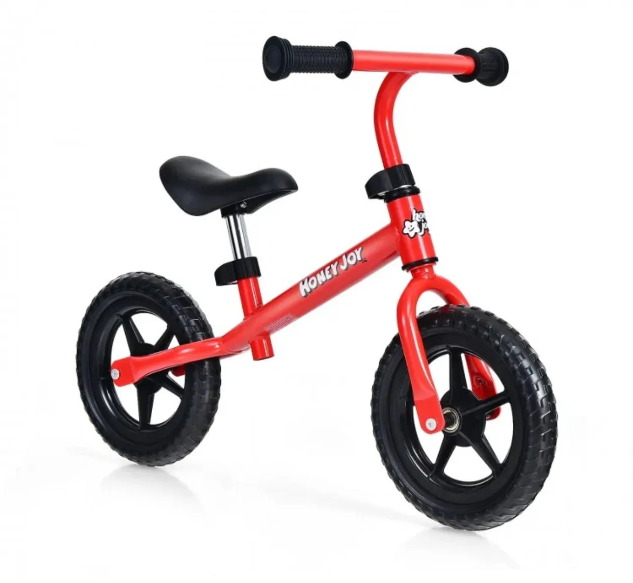 Super Cool Fun Kids No Pedal Balance Bicycle Bike Adjustable Seat, Handles Ages 2.5-5 | Very Light | Heavy Duty | Eva Rubber Wheels