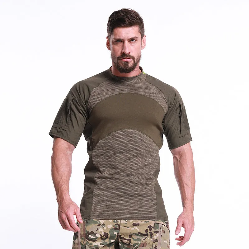 Three-Generation Tactical Frog Suit New Short-Sleeved Cotton Moisture-Wicking Outdoor Camouflage T-Shirt