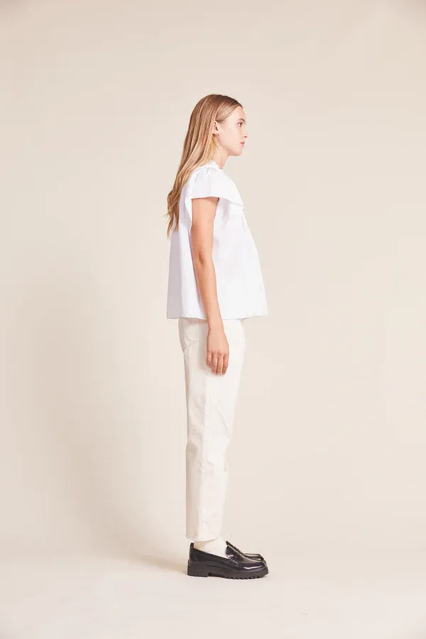 Trovata - Carla Highneck Shirt in White