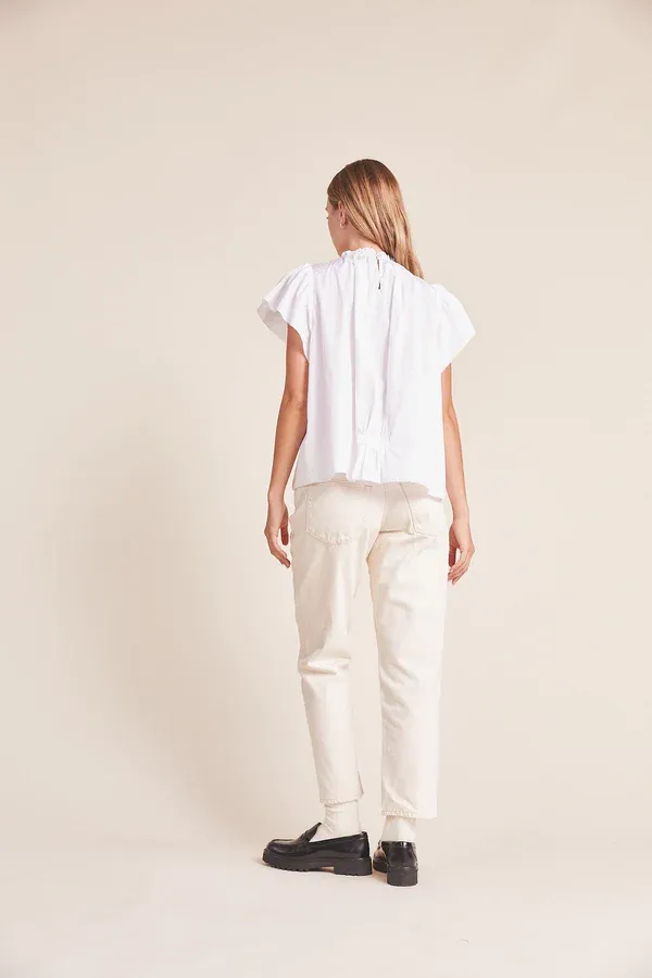 Trovata - Carla Highneck Shirt in White