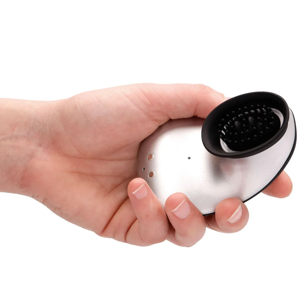 Twitch Hands-Free Suction And Vibration Toy Silver