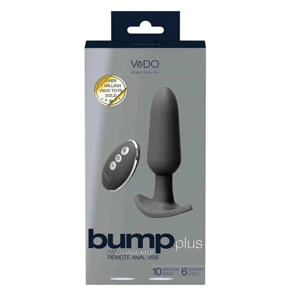 VeDO Bump Plus Vibrating Butt Plug with Remote Control