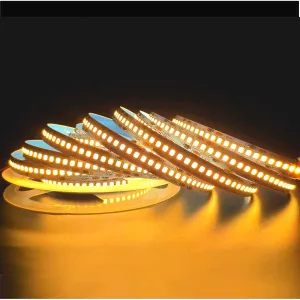 Warm White LED Strip Light 3000K 12V 240 LEDs/m 1200 LEDs IP20 Waterproof 5 Metre Strip