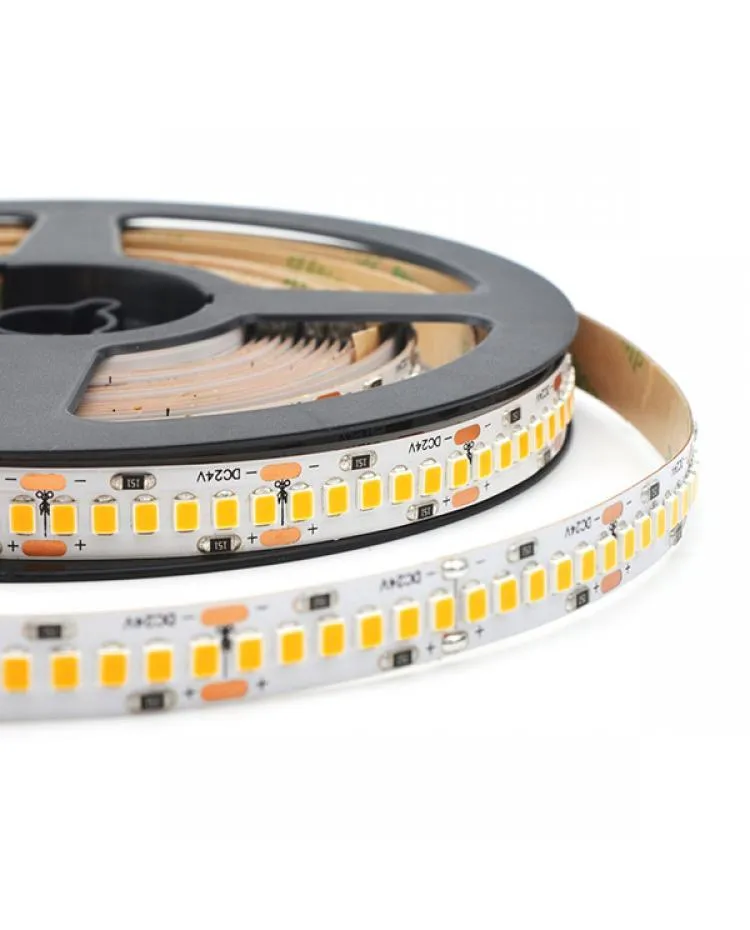 Warm White LED Strip Light 3000K 12V 240 LEDs/m 1200 LEDs IP20 Waterproof 5 Metre Strip