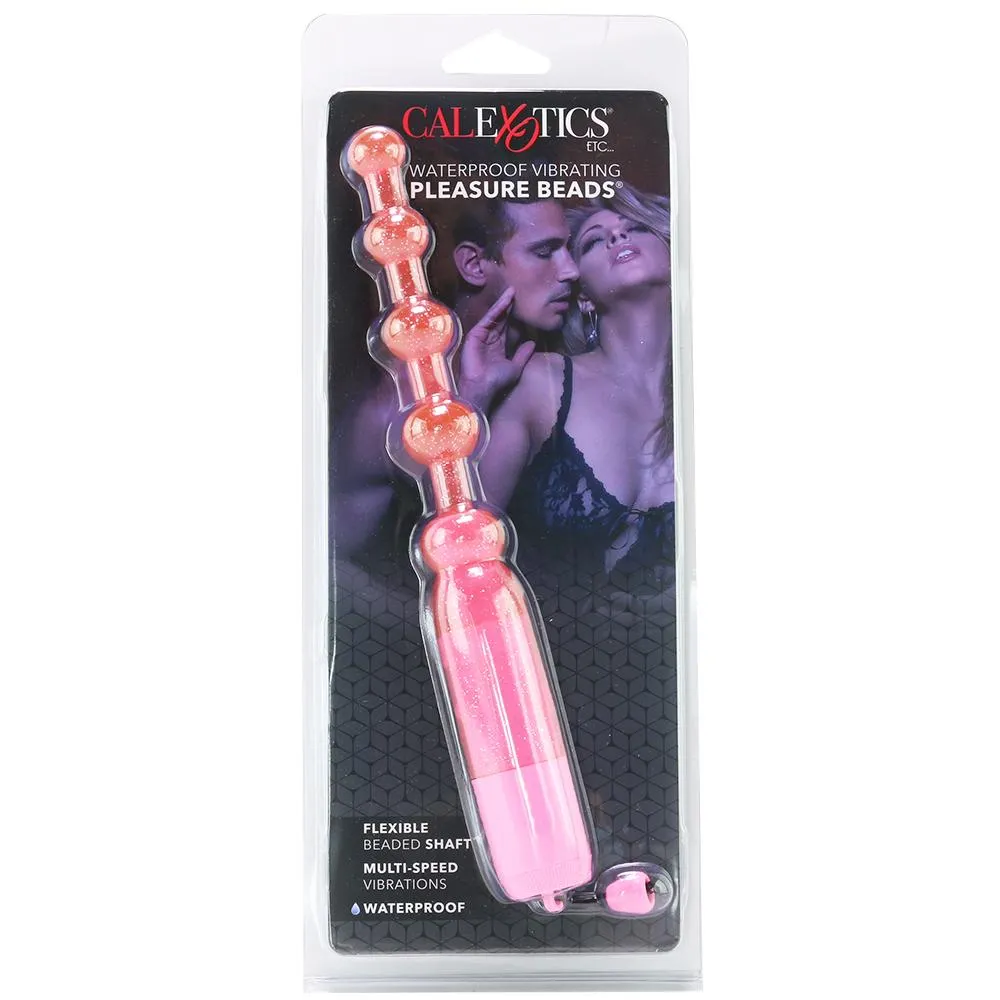 Waterproof Vibrating Pleasure Beads in Pink