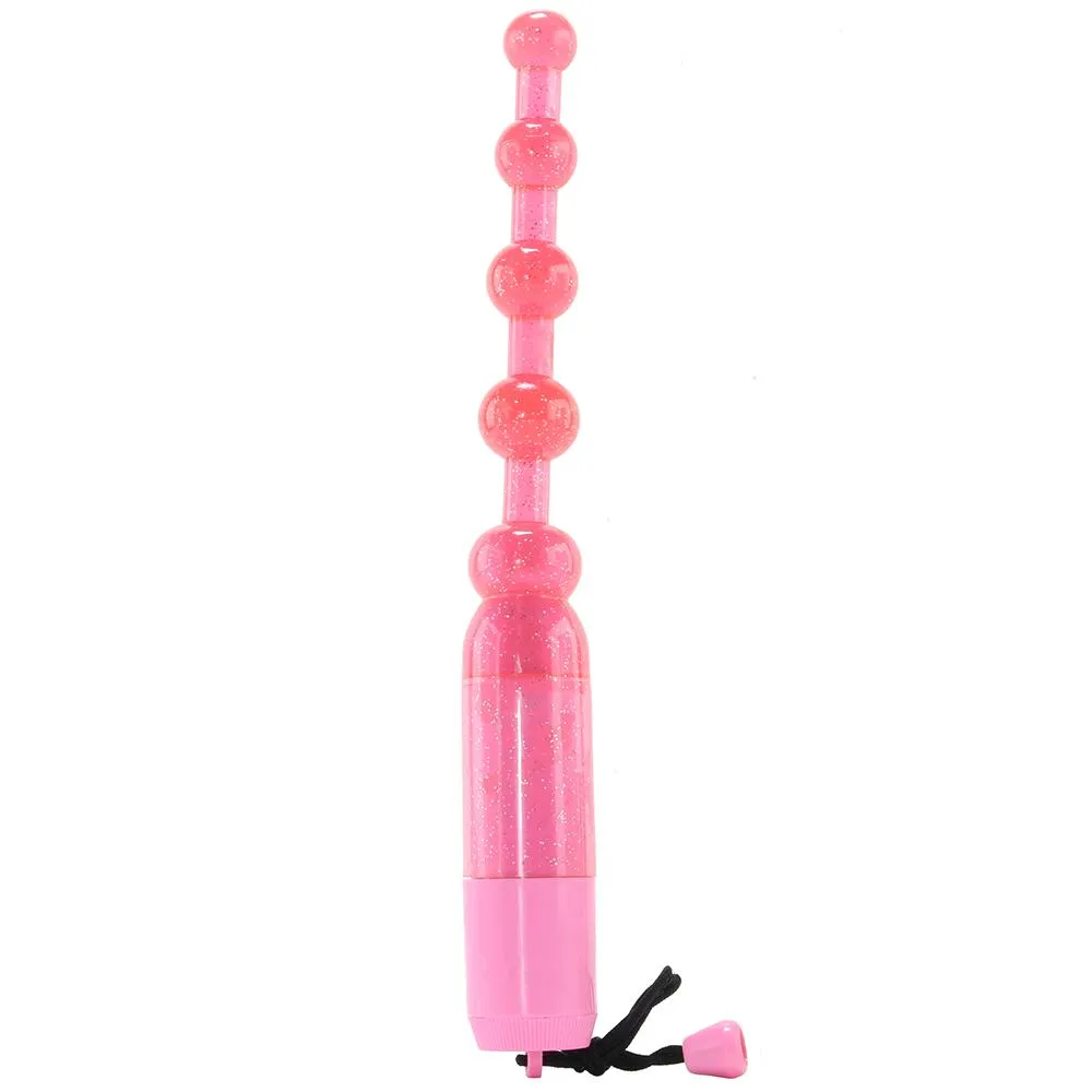 Waterproof Vibrating Pleasure Beads in Pink